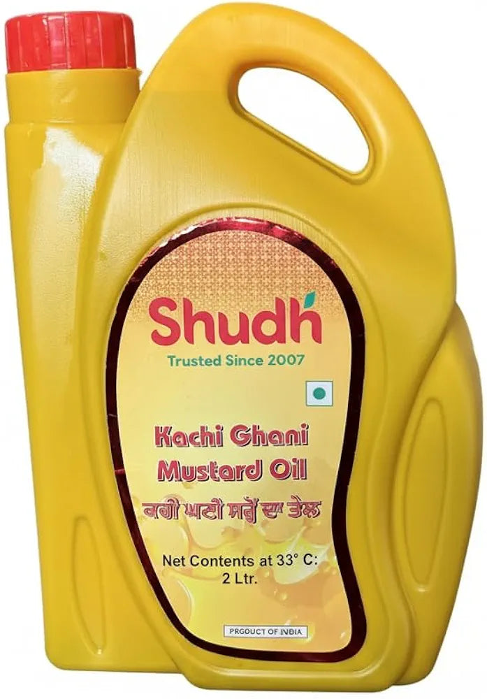 Shudh Premium Kachi Ghani Pure Mustard Oil, 2 Litre