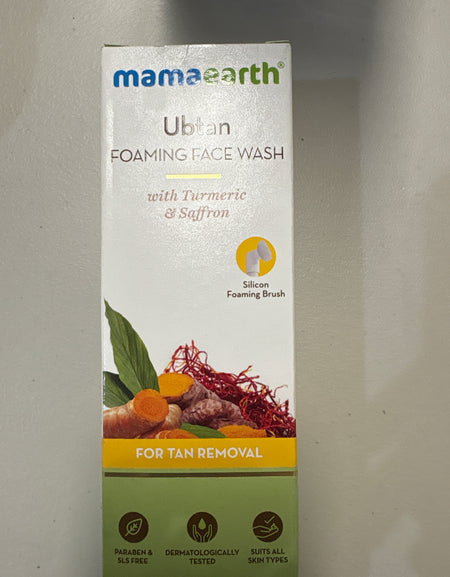 Mama Earth Ubtan foaming face wash