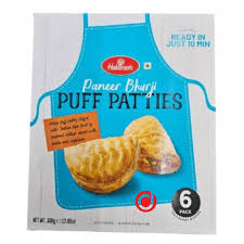 Haldirams Paneer Bhurji Puff Patties 6pc 360g