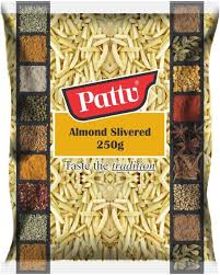 Pattu Almonds Silvered 250g