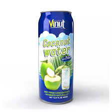 Vinut Coconut Water with pulp 490ml can