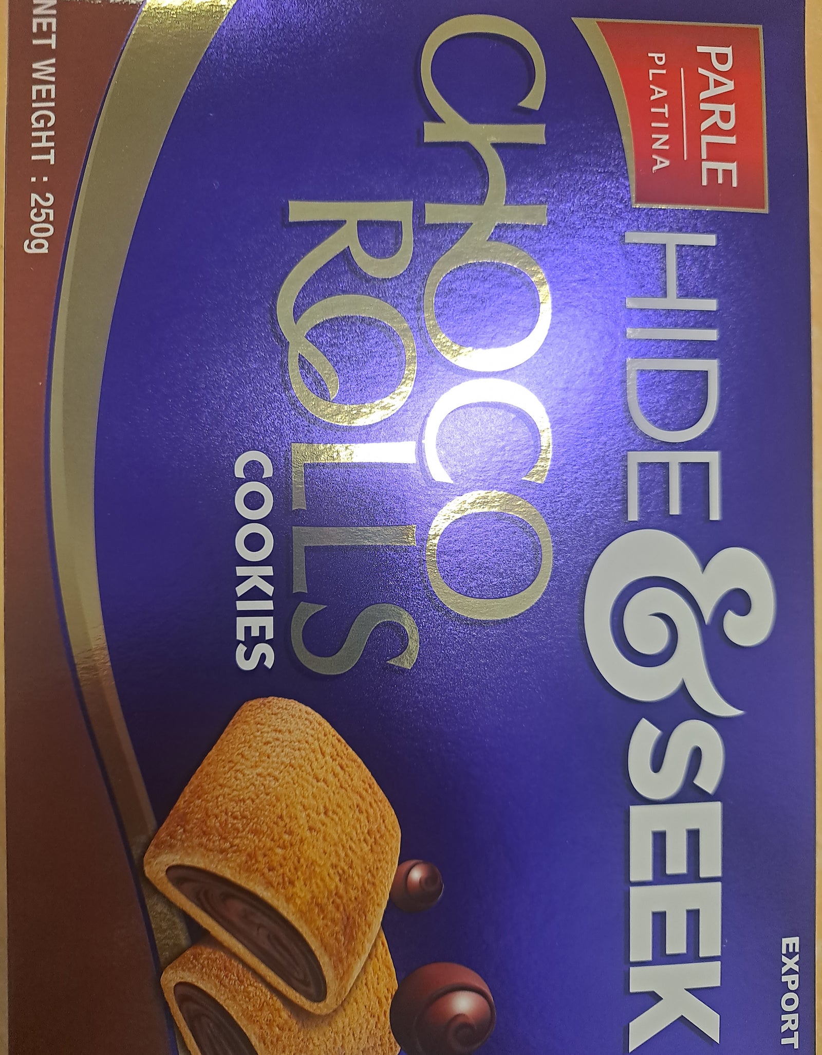 Hide & Seek Choco Rolls cookies 250gm