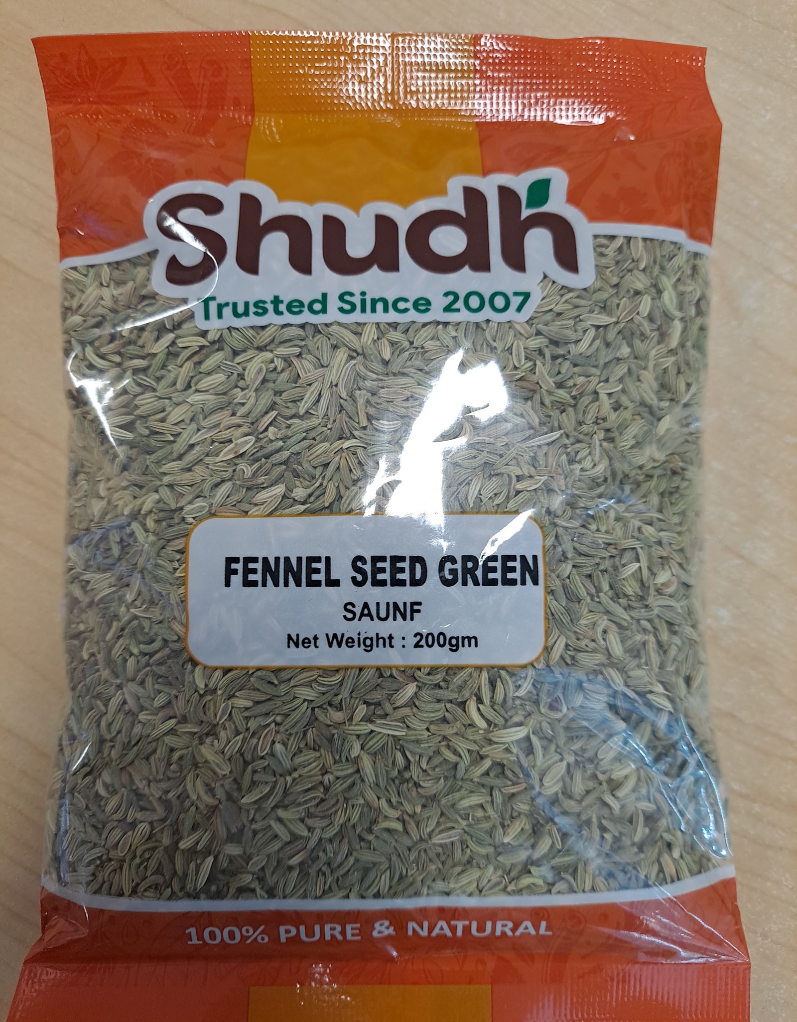 Shudh Fennel seed green - Saunf- 200gm