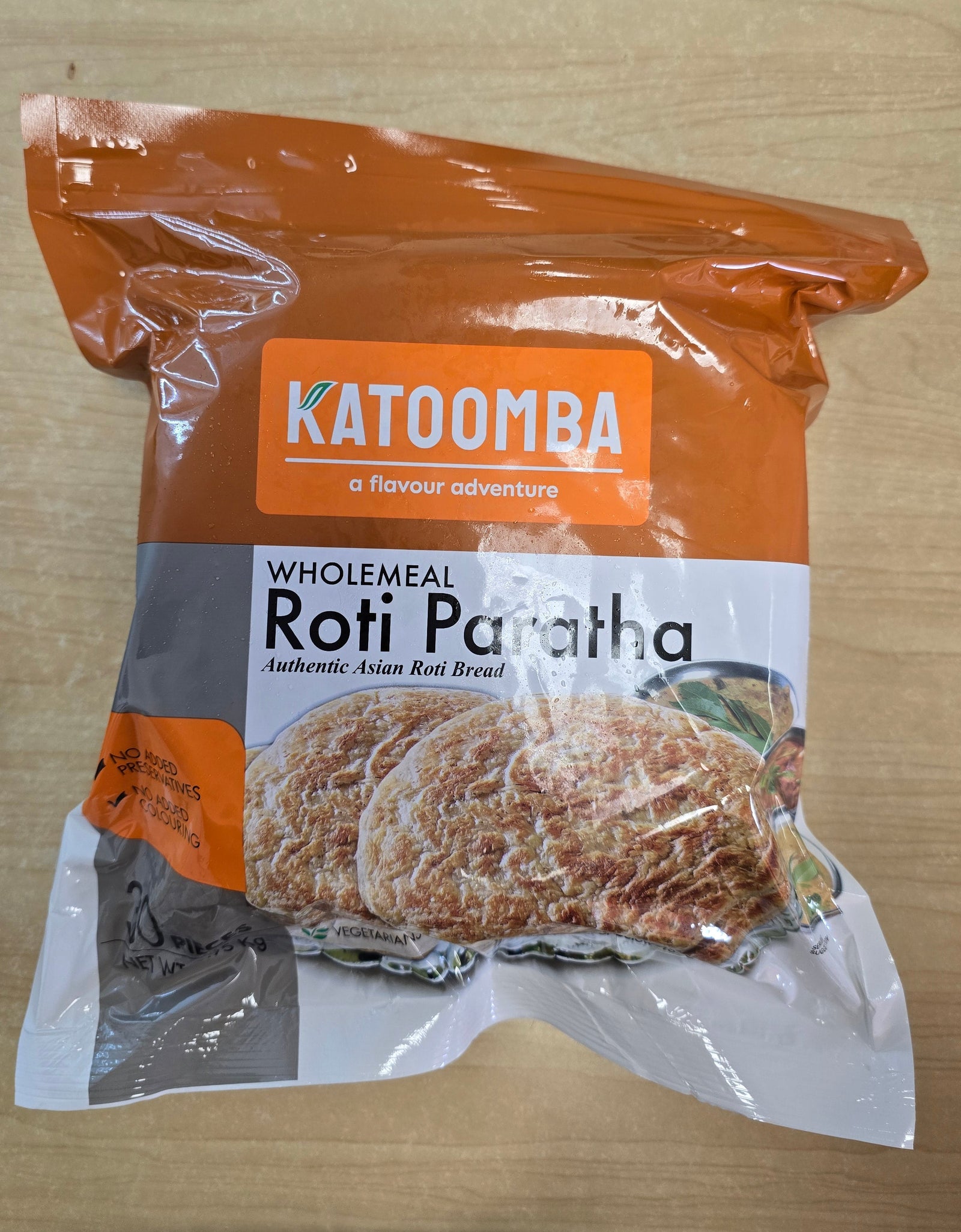 KT wholemeal Roti Paratha 30 pc