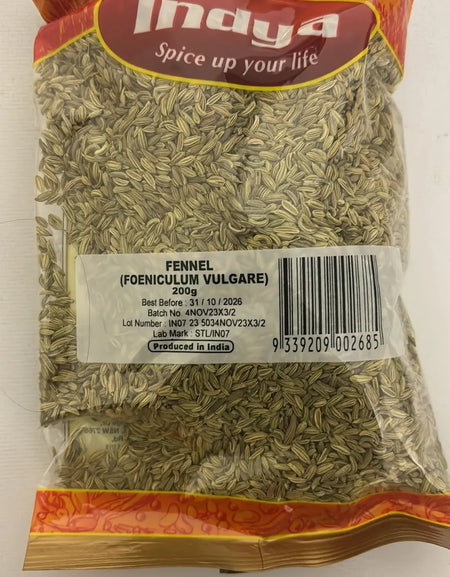 Indya Fennel Seeds 200g