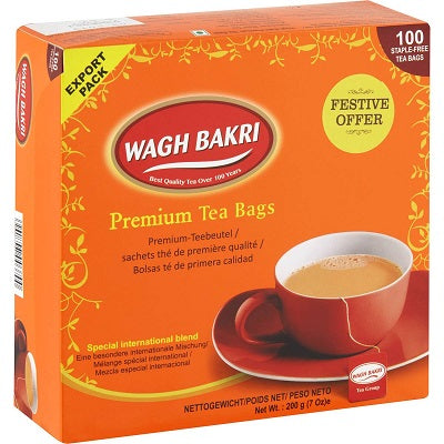 Waghbakri Premium Tea Bags - 100 Bags