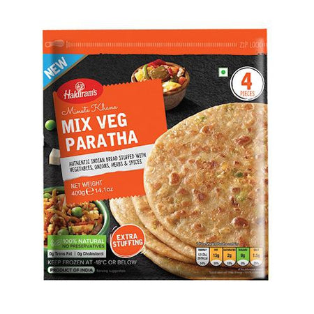 Haldirams Mixed Veg Paratha Value Pack (16 Pcs)