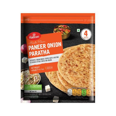 Haldiram Paneer Onion Paratha 4pc 400g