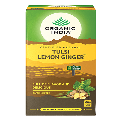 Organic India  Green Tea Tulsi Lemon Ginger