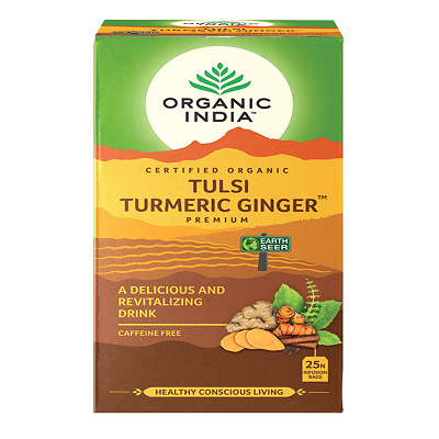 Organic India  Green Tea Tulsi Turmeric  Ginger