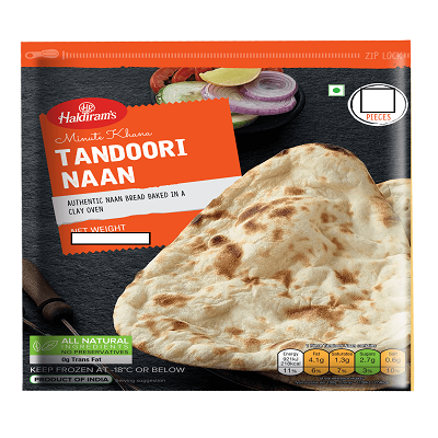 Haldirams Garlic Naan (16 pcs)
